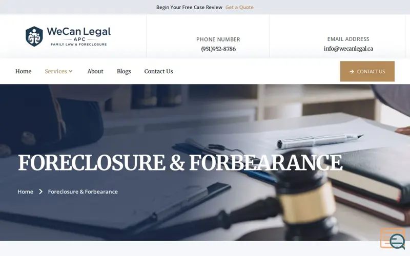 Screenshot of WeCan Legal APC
