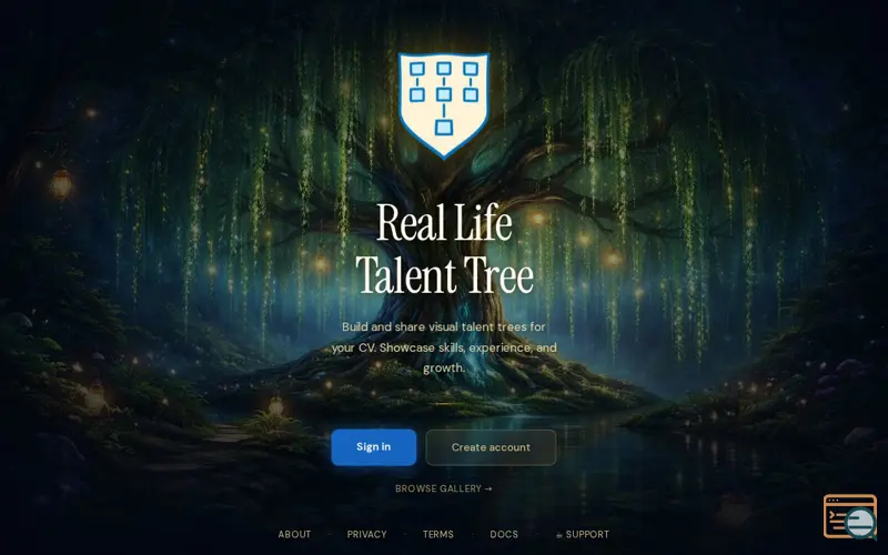 Screenshot of Real Life Talent Tree