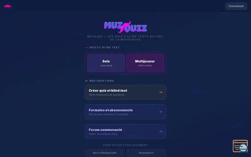 Screenshot of MUZQUIZ