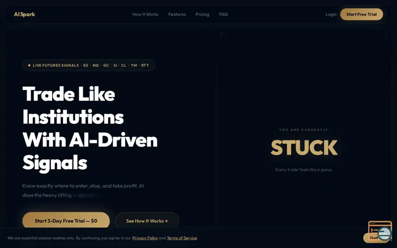 Screenshot of Ai Spark Trade