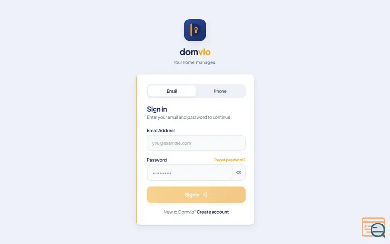 Screenshot of Domvio