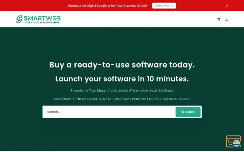 Screenshot of SaaS Software