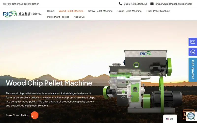 Screenshot of RICHI MACHINERY
