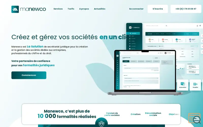 Screenshot of Manewco