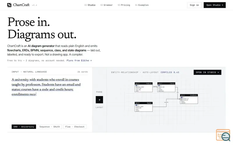 Screenshot of ChartCraft