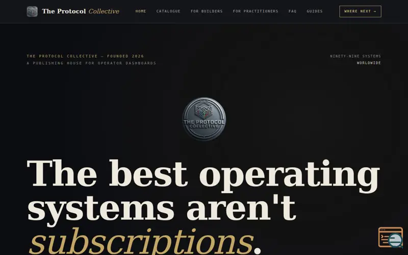 Screenshot of The Protocol Collective