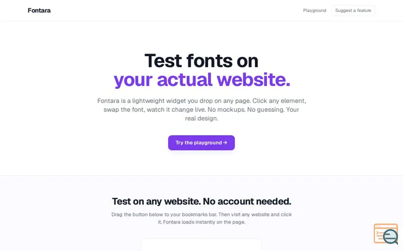 Screenshot of Fontara