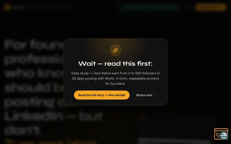 Screenshot of Wryto