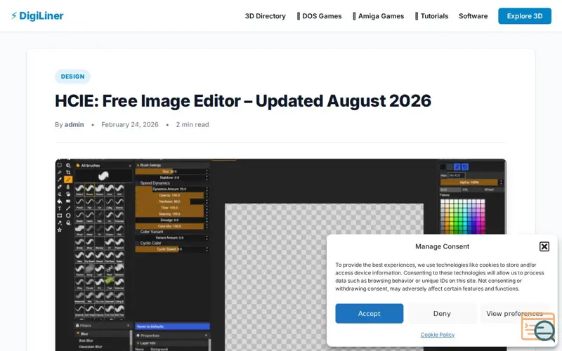 Screenshot of HCIE