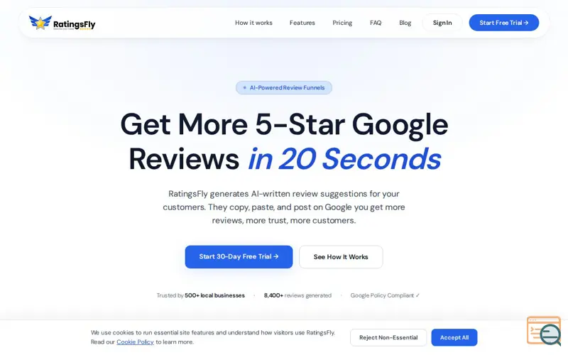 Screenshot of Ratingsfly