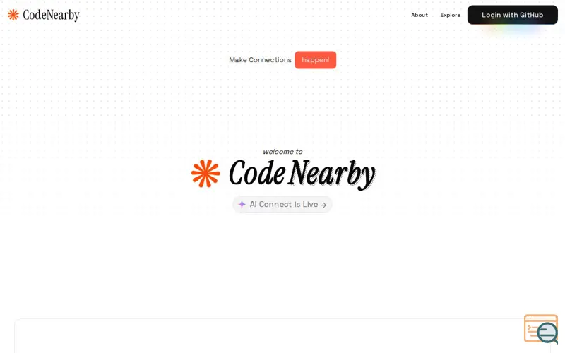 Screenshot of CodeNearby 2.0