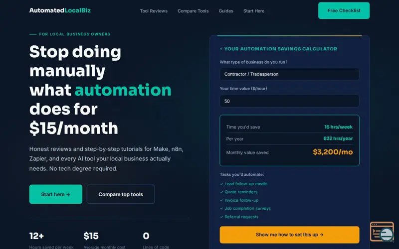 Screenshot of AutomatedLocalBiz