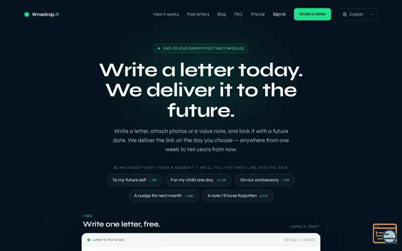 Screenshot of timedrop.it