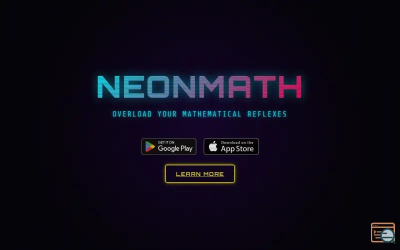 Screenshot of Neon Math: Speed Blitz