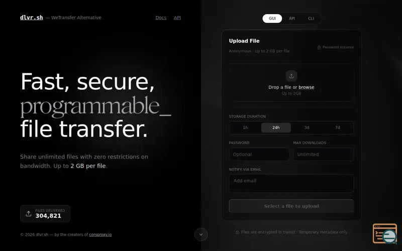 Screenshot of Dlvr