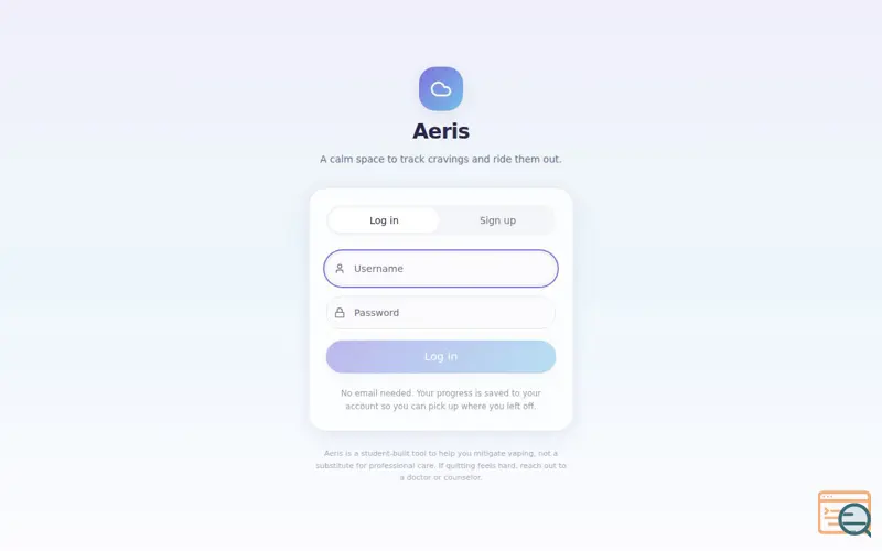 Screenshot of Aeris