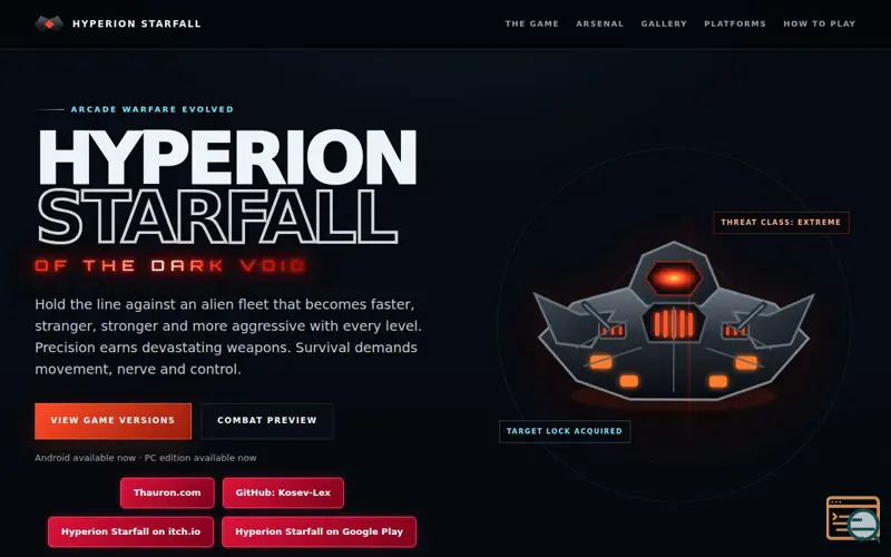 Screenshot of Hyperion Starfall