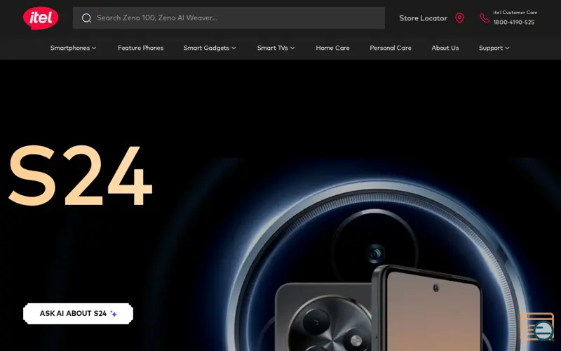 Screenshot of itel S24 – 108MP AI Camera Smartphone