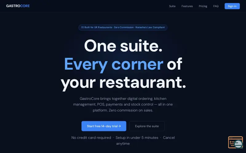 Screenshot of GastroCore — UK Restaurant Stock Control