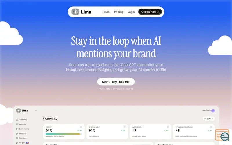 Screenshot of Lima