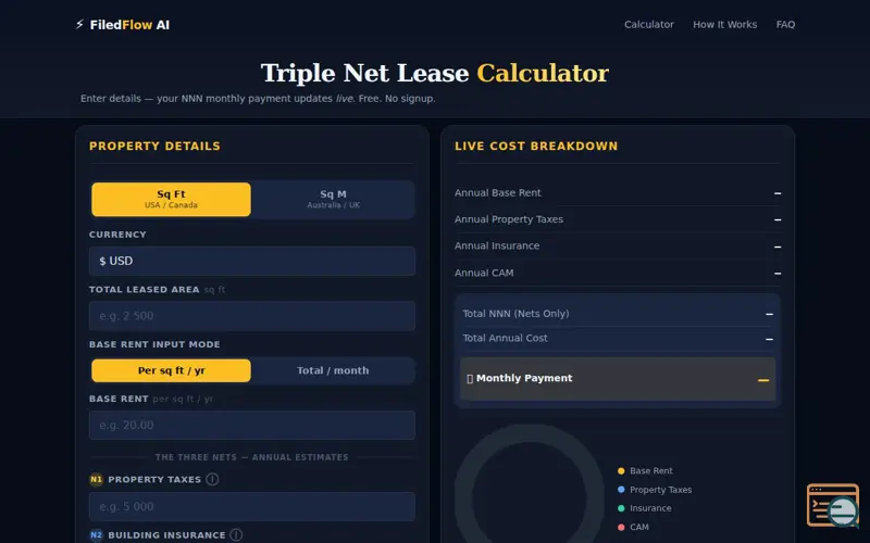 Screenshot of How to Calculate NNN Lease