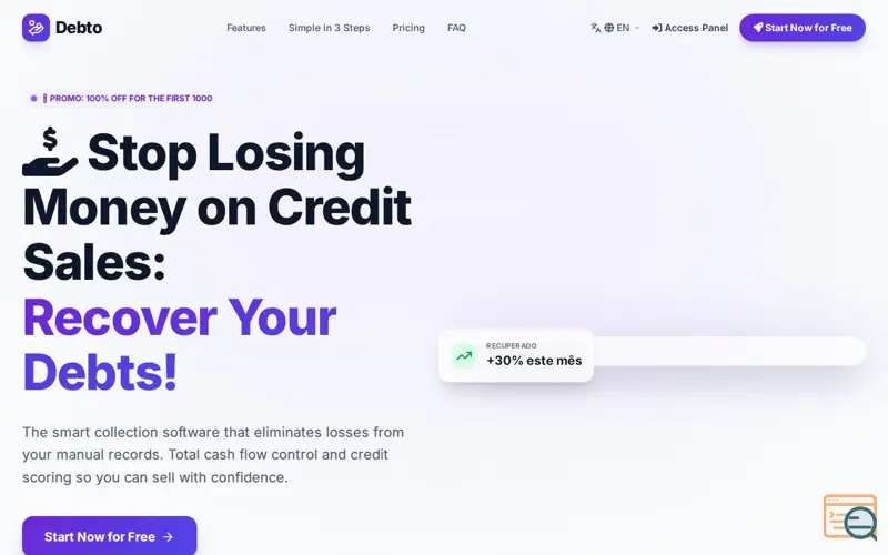Screenshot of Debto: Smart Debt Management & Payments