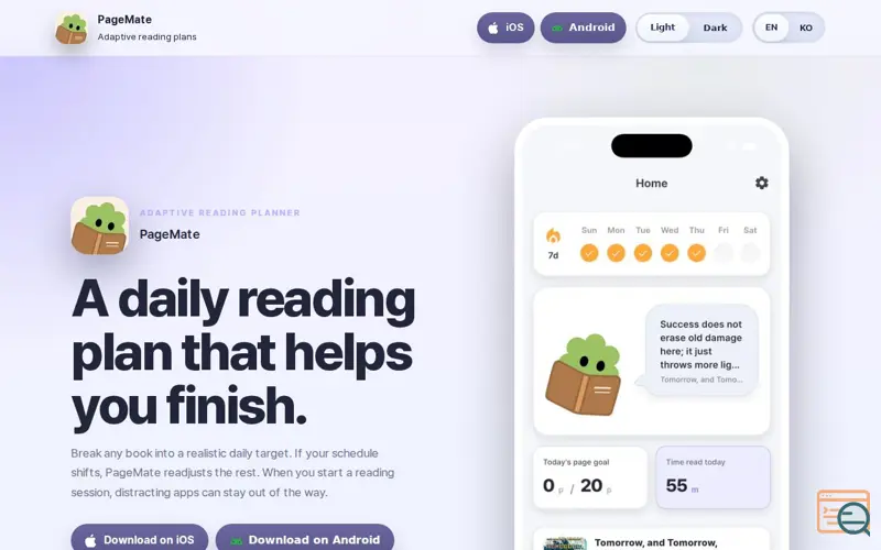 Screenshot of PageMate