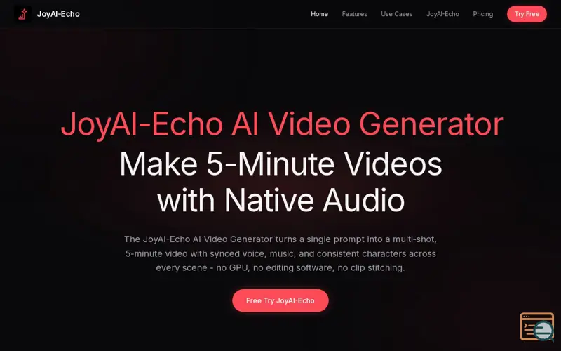 Screenshot of JoyAI-Echo