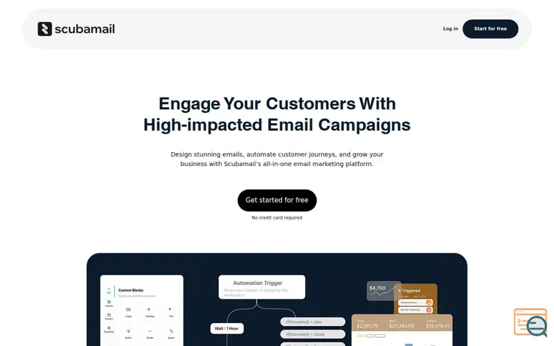 Screenshot of Scubamail