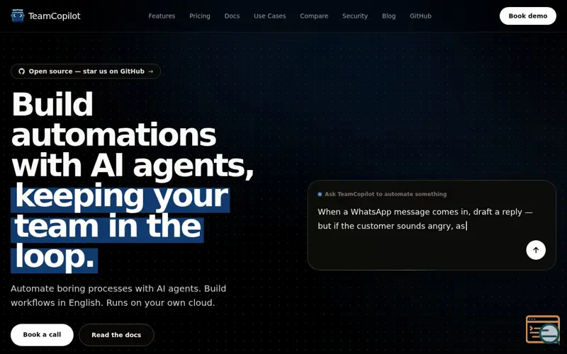 Screenshot of TeamCopilot