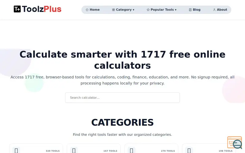 Screenshot of ToolzPlus