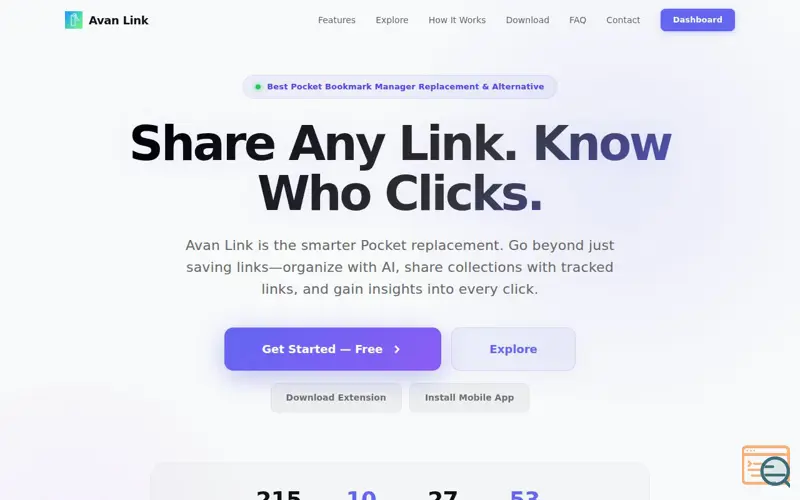 Screenshot of Avan Link