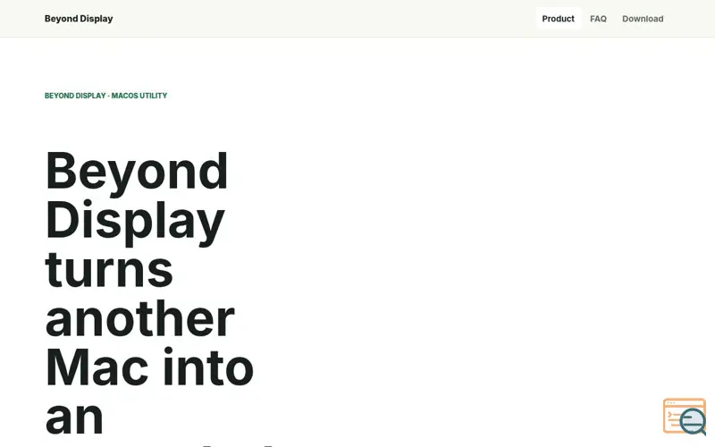 Screenshot of BeyondDisplay