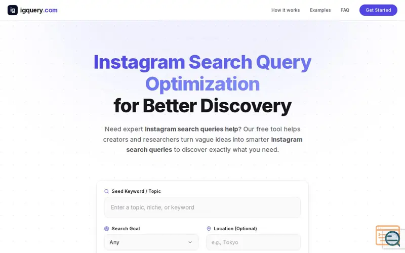 Screenshot of igquery