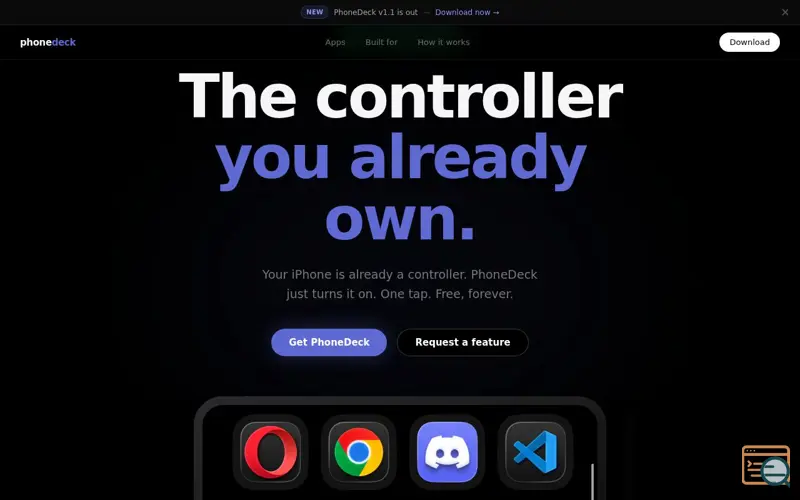 Screenshot of PhoneDeck