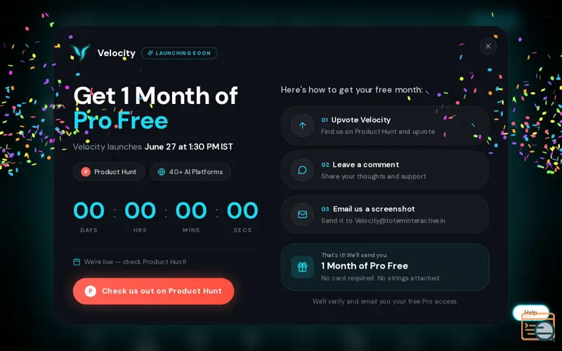 Screenshot of Velocity 2.0 Prompt Co-Pilot