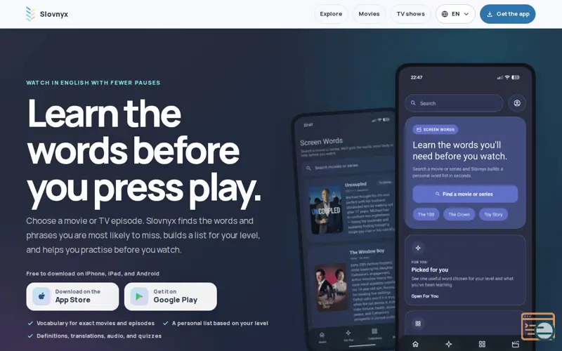 Screenshot of Slovnyx