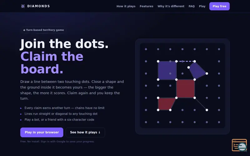 Screenshot of Diamonds