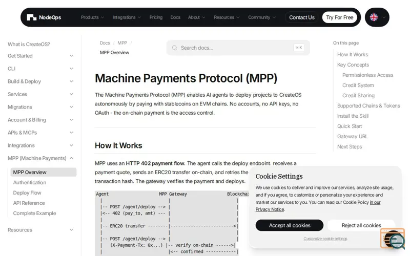 Screenshot of Nodeops