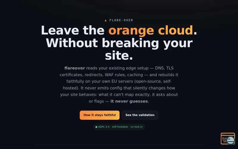 Screenshot of 1-Click Migration Solution