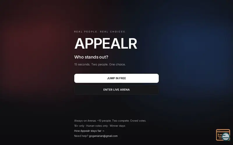 Screenshot of Appealr