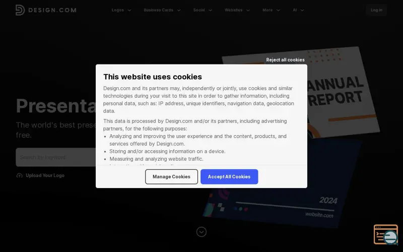 Screenshot of Design.com Presentation Maker