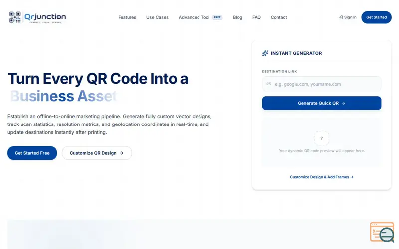 Screenshot of QR Junction