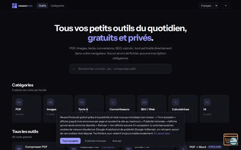 Screenshot of NexavoTools