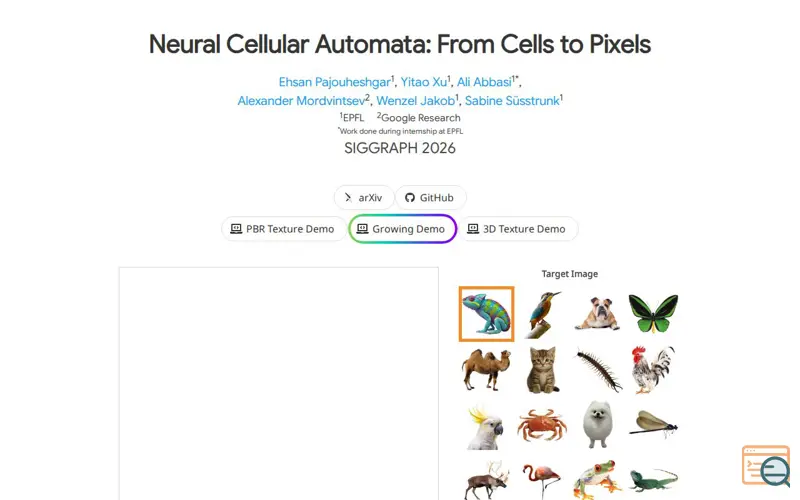 Screenshot of Cells2pixels