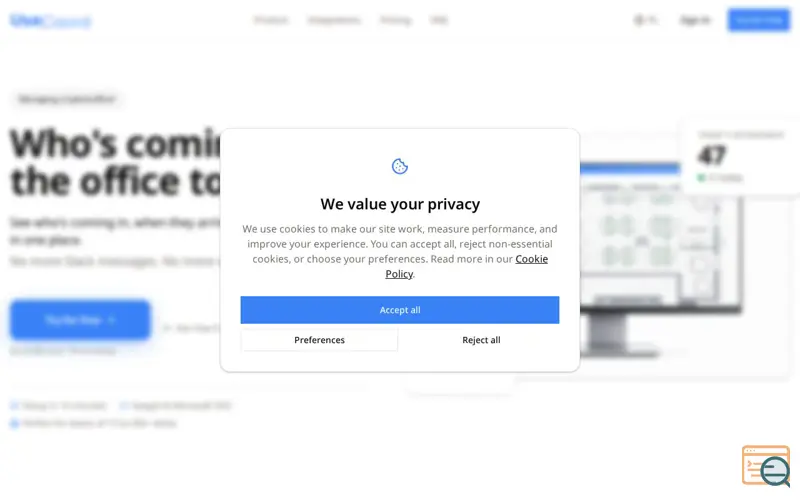 Screenshot of UseCoord