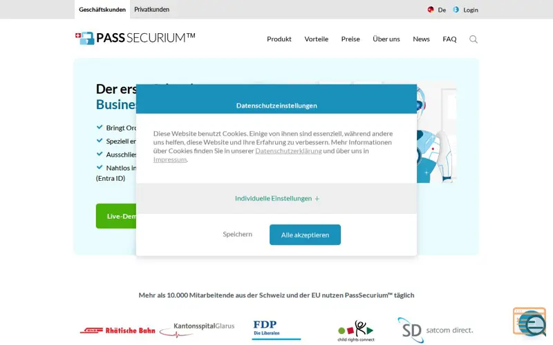 Screenshot of PassSecurium Password Manager