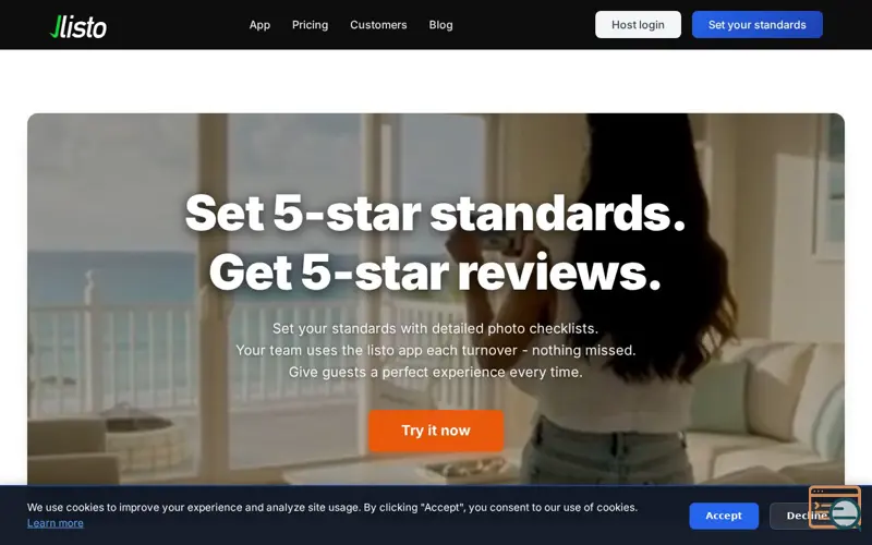 Screenshot of Listo