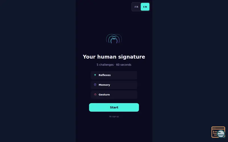 Screenshot of Cognitive-signature
