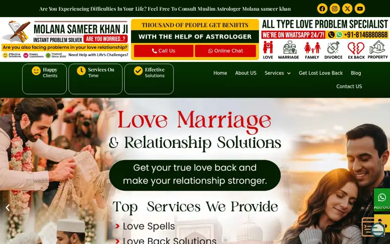 Screenshot of Muslim Astrologer in Delhi